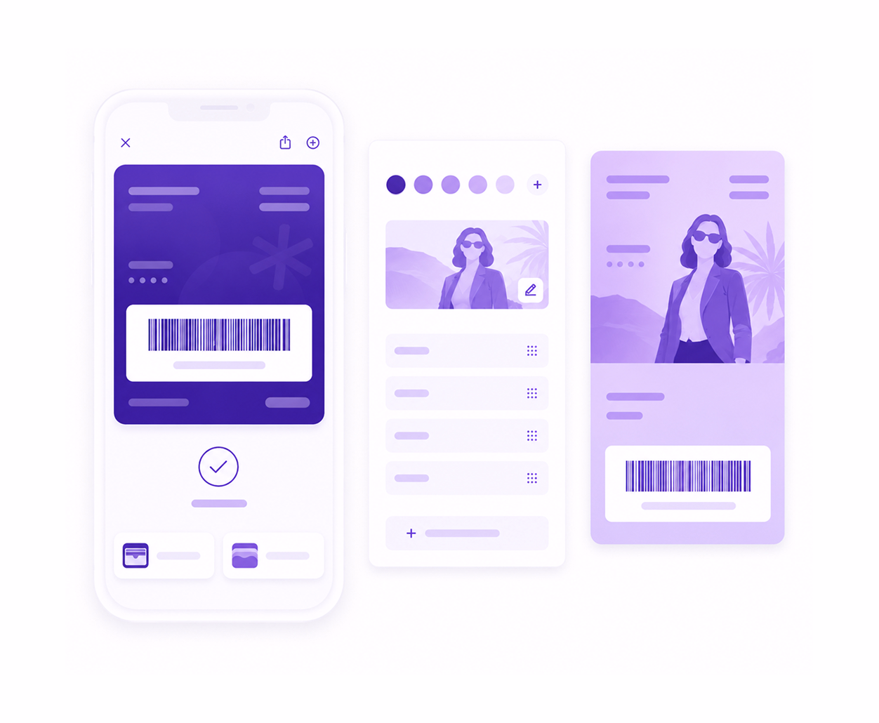 Étape 1, Créez vos cartes, billets ou coupons dans l'éditeur visuel eldo wallet