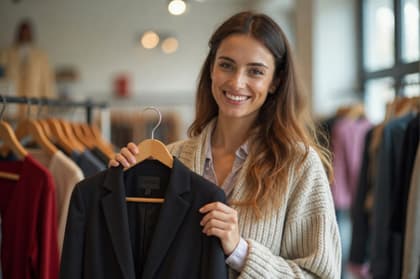 Vendeuse LUMINA accueillant une cliente dans la boutique réaménagée