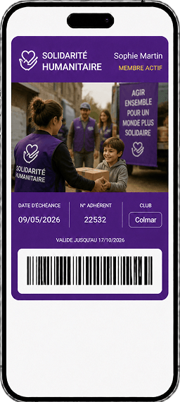 Carte de membre d'ONG dans Apple Wallet
